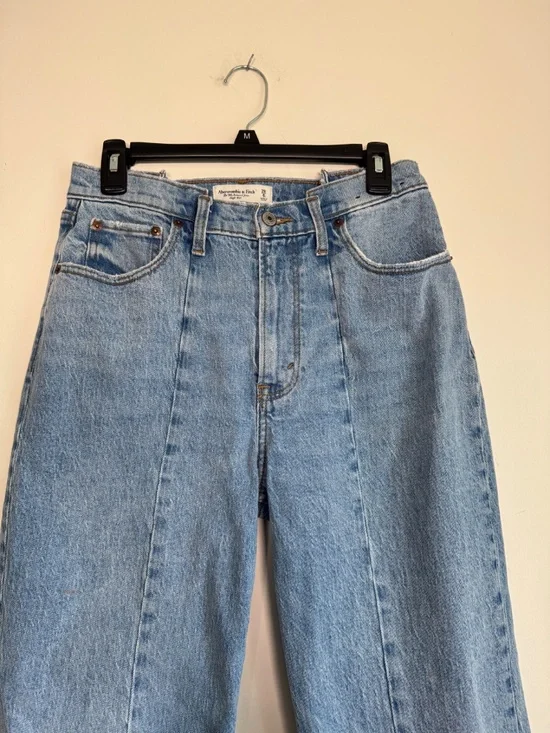 Abercrombie & Fitch The '90s Relaxed Jean High Rise Curve Love | Size 28 Long - Picture 3 of 9